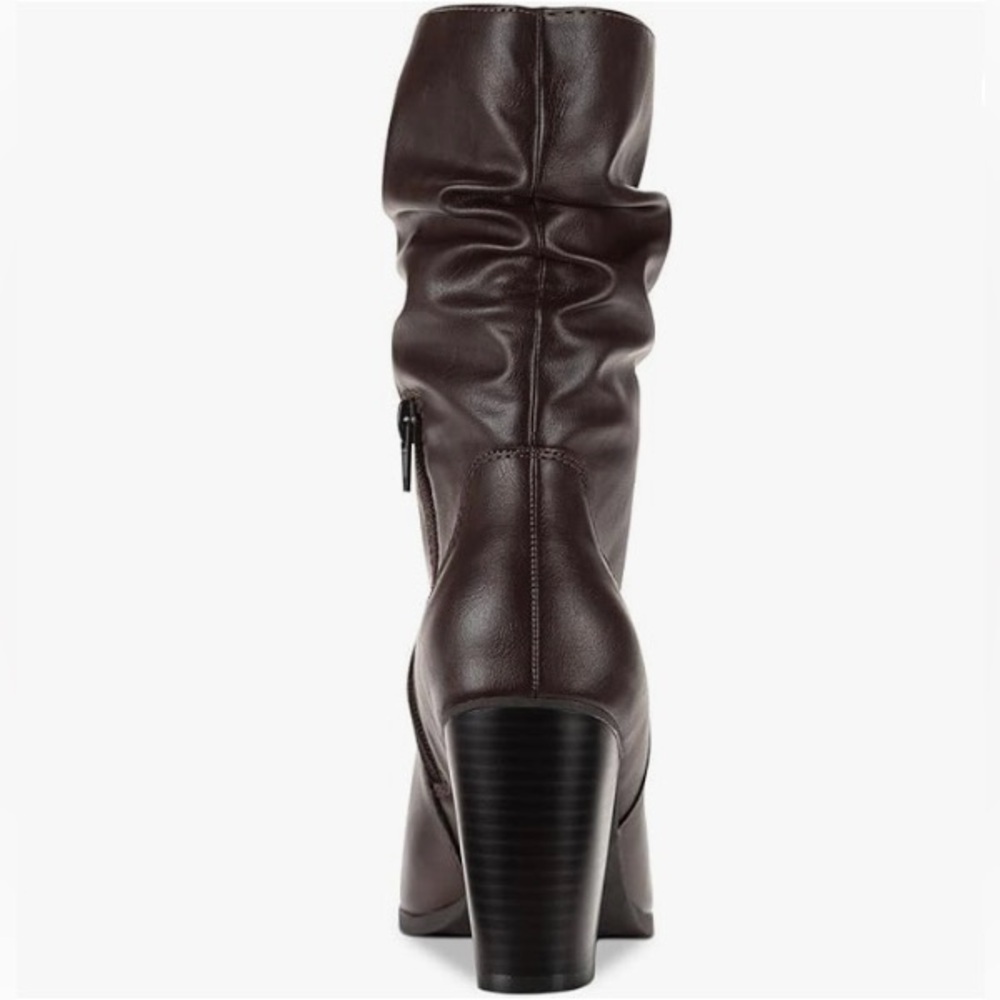 Style & Co. Dark Brown Heeled Boots Size 9.5 - Picture 3 of 16